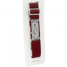 Boys Burgundy Adjustable & Elasticated Formal Belt